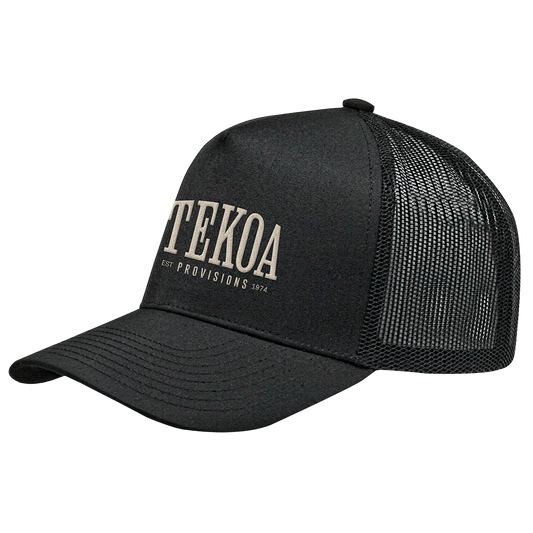 Tekoa Cream Logo Trucker Hat