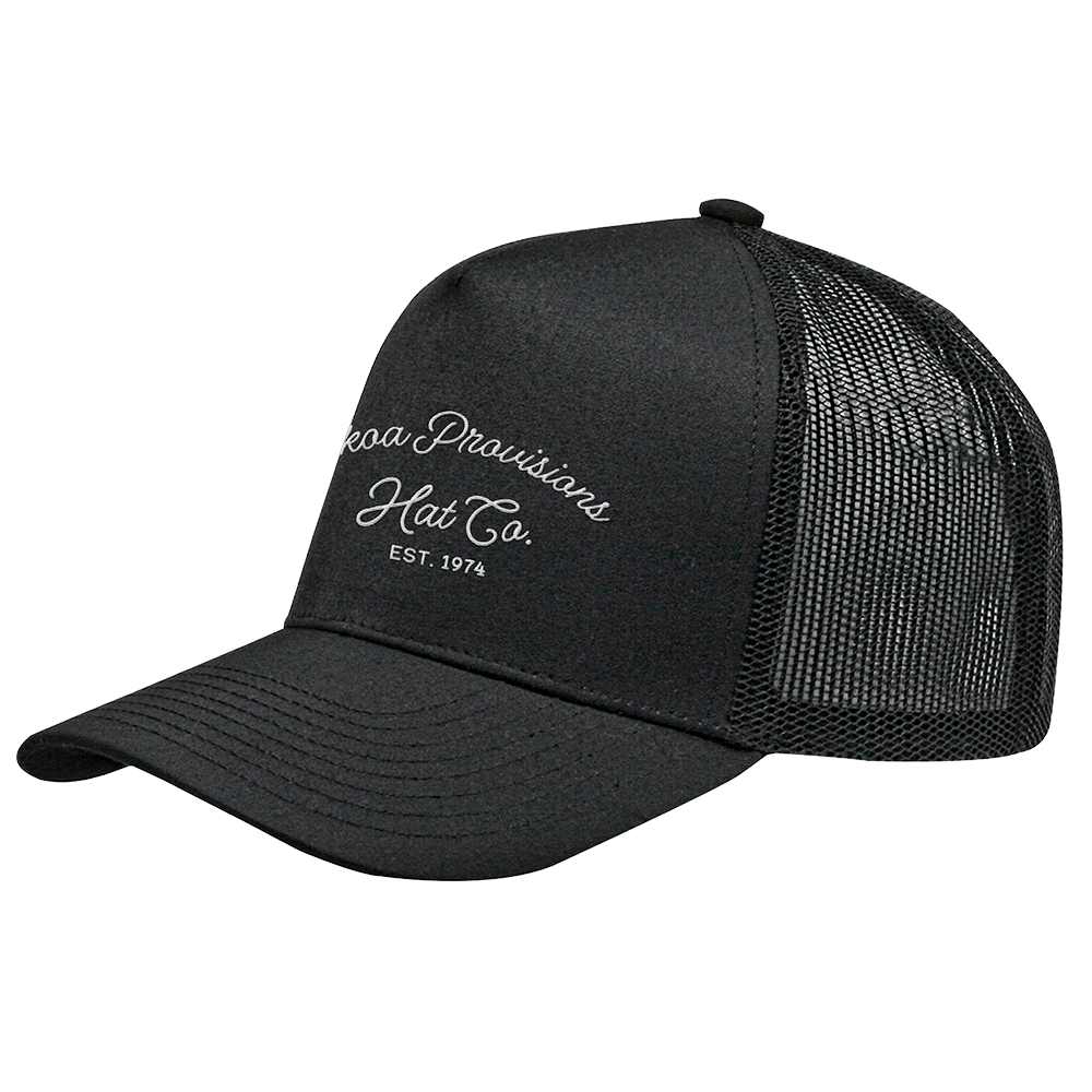 Tekoa Script Trucker Hat – Kameron Marlowe